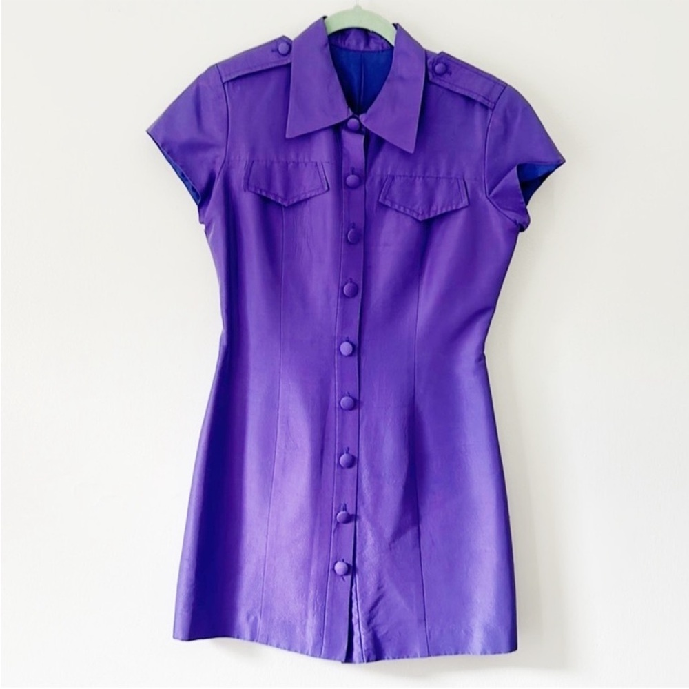 SOLD DO NOT BUY! Vintage Fitted Mini Button Down Shirt Dress